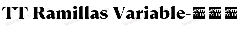 TT Ramillas Variable字体转换